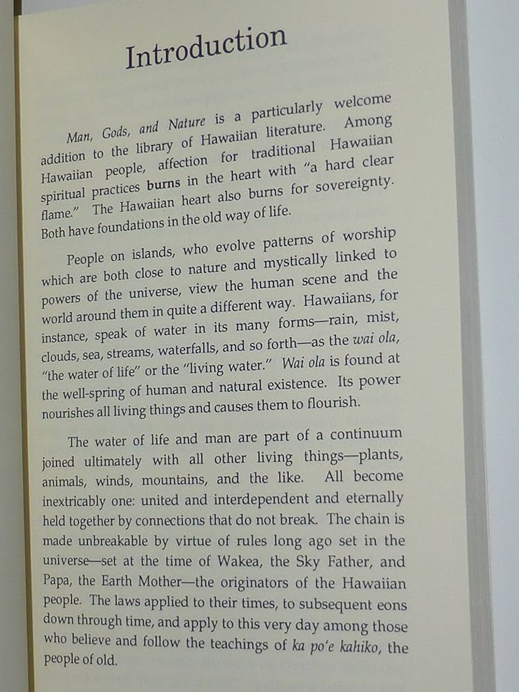 Hawaiian Nation : Man, Gods, and Nature: Dudley, Michael